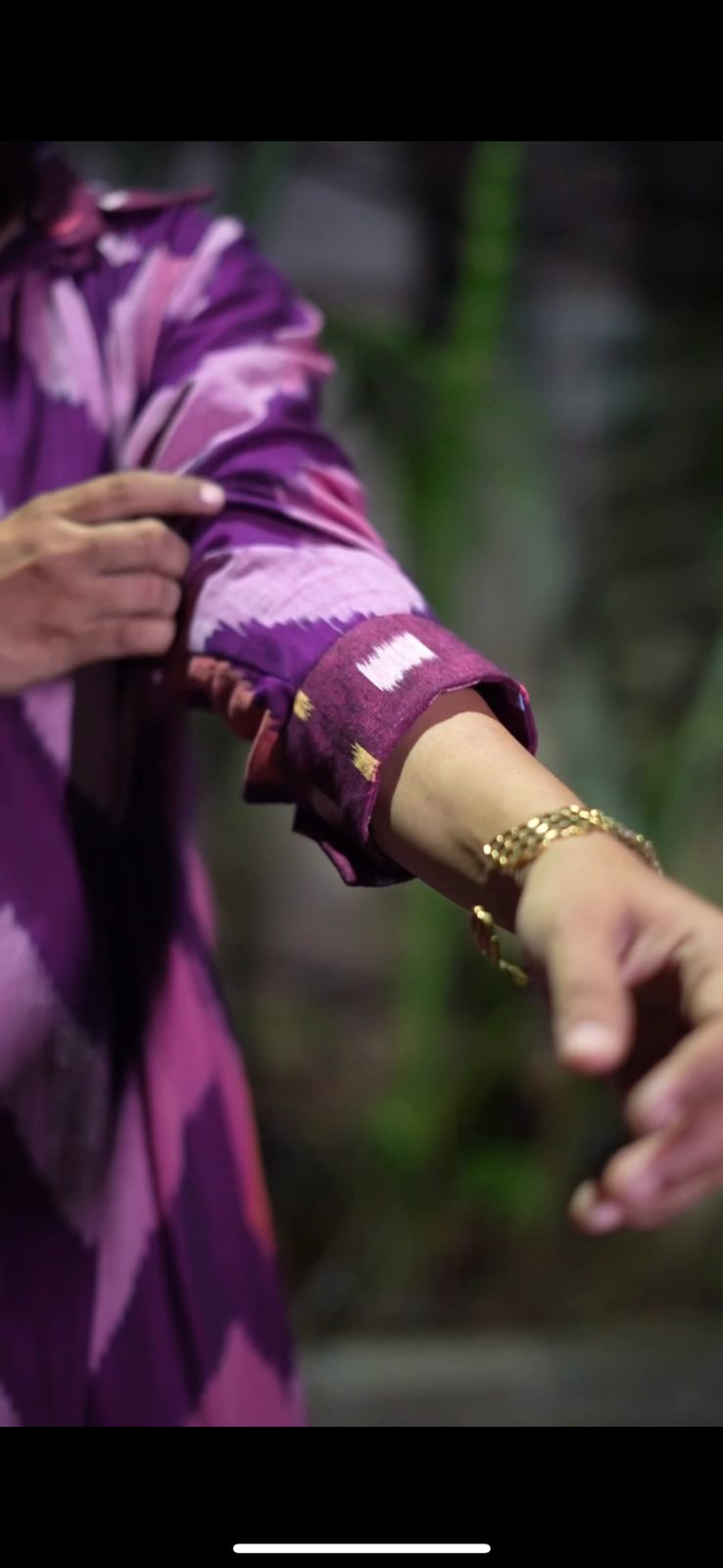 Handwoven Ikat Amethyst Antifit Shirt Dress