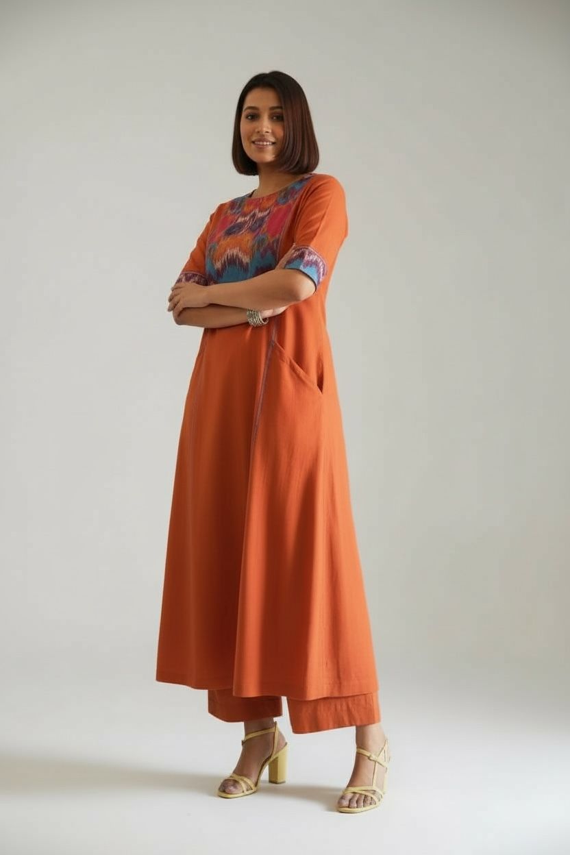 Ikat Handloom Coord Set