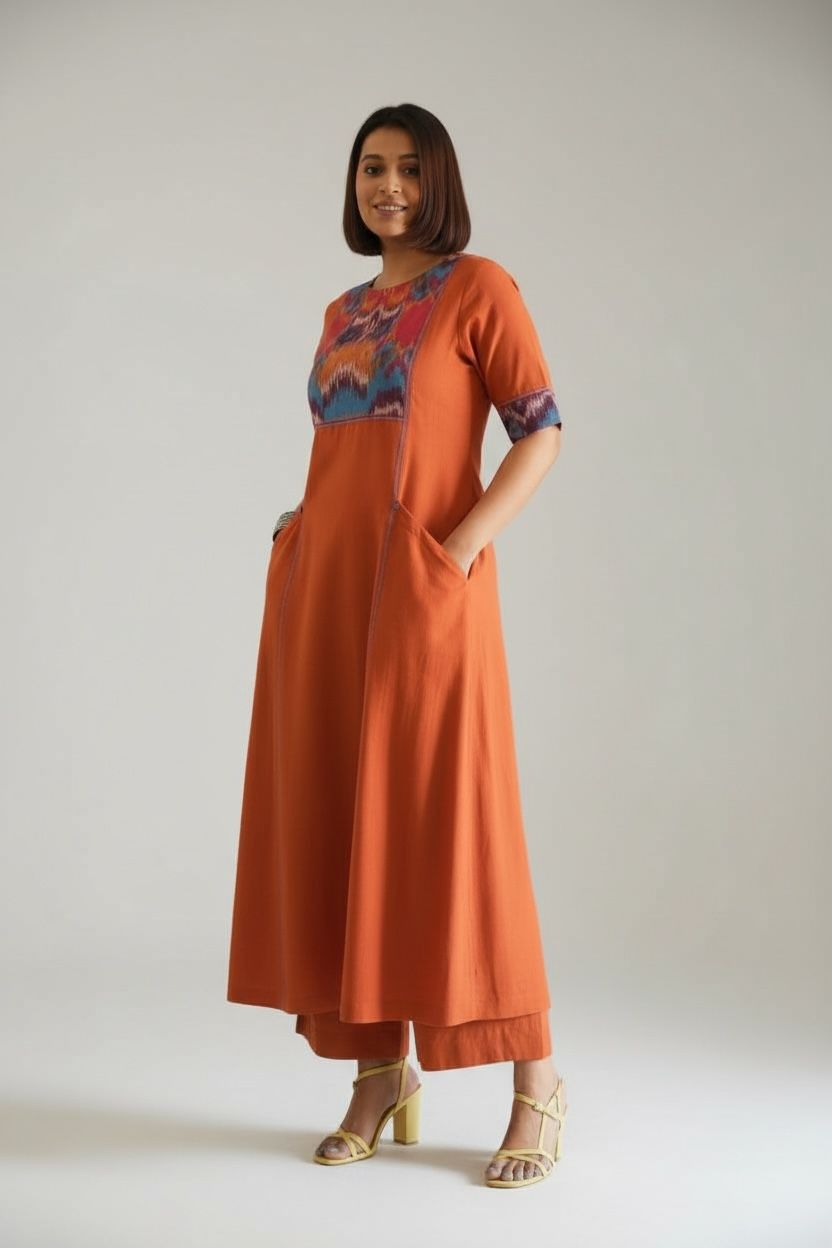 Ikat Handloom Coord Set