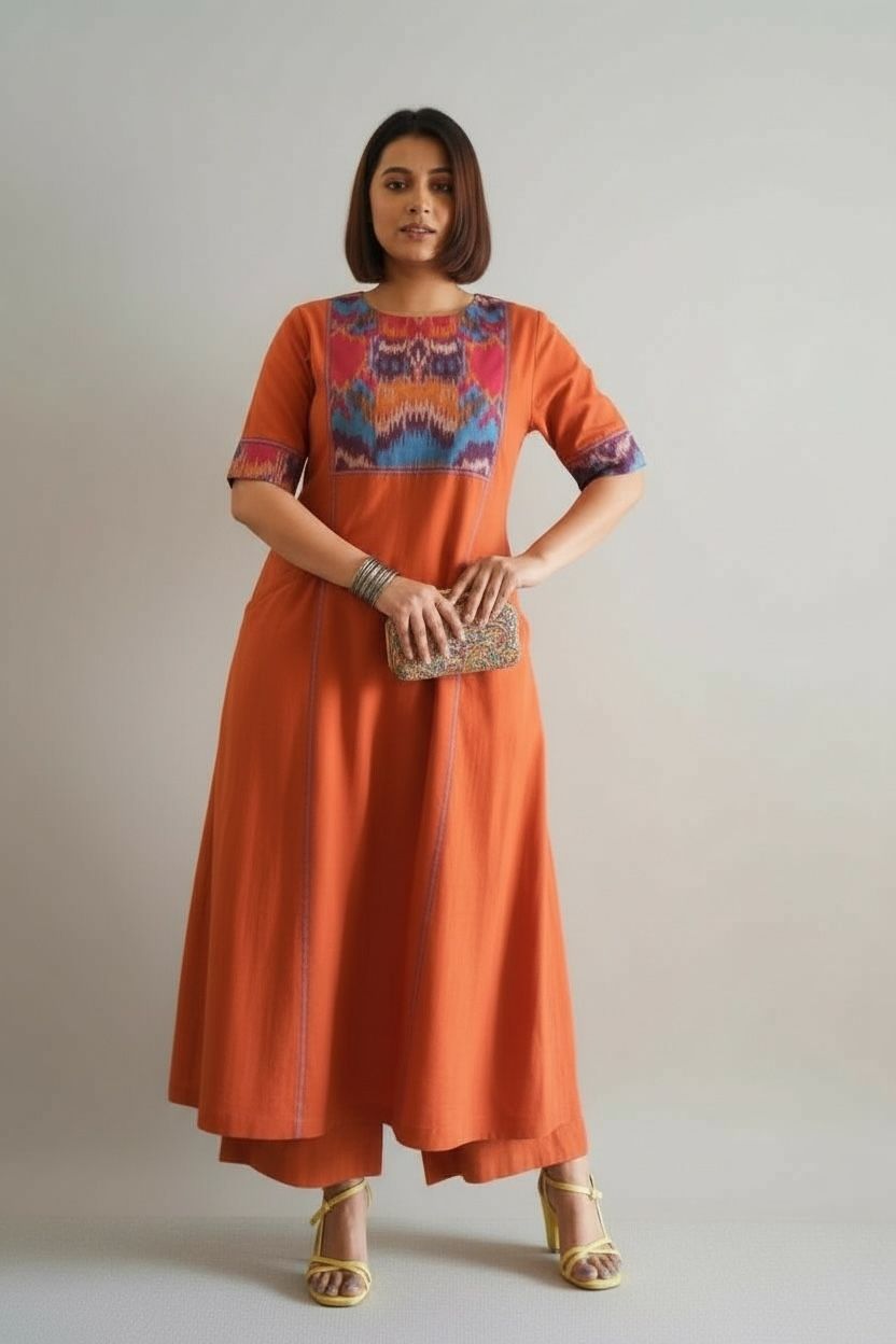 Ikat Handloom Coord Set