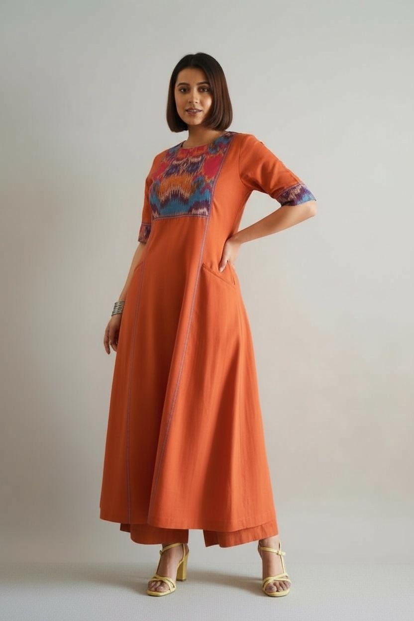 Ikat Handloom Coord Set