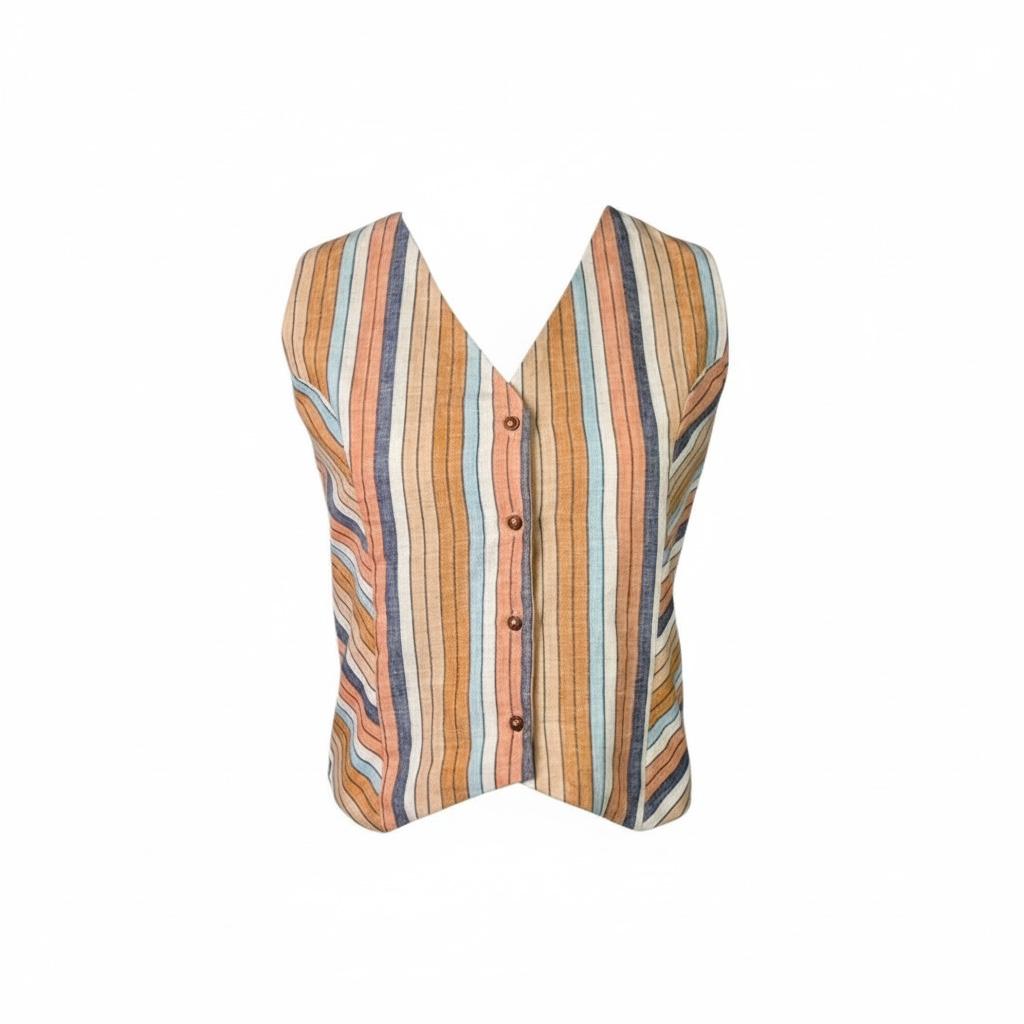 Handloom Stripes Waistcoat