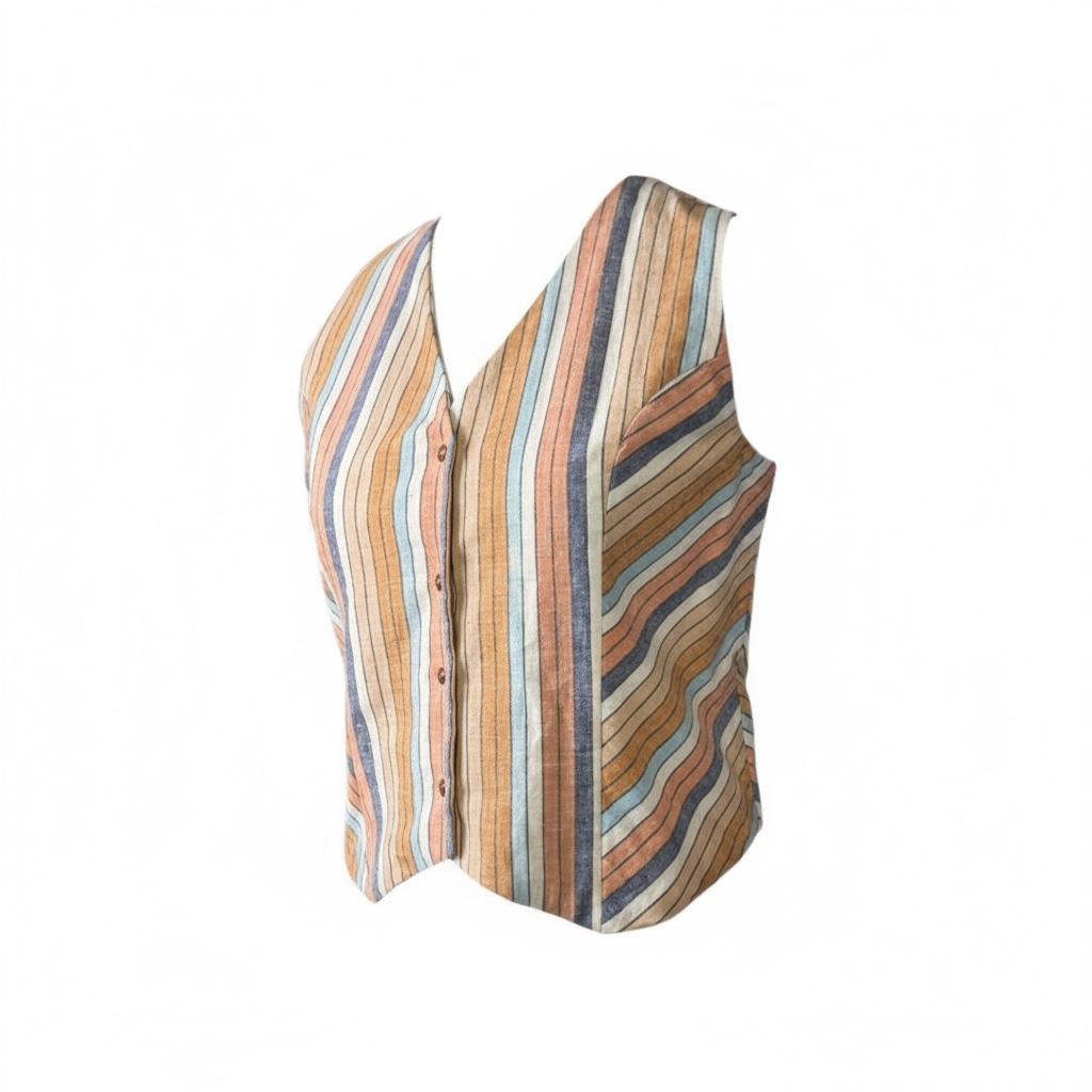 Handloom Stripes Waistcoat