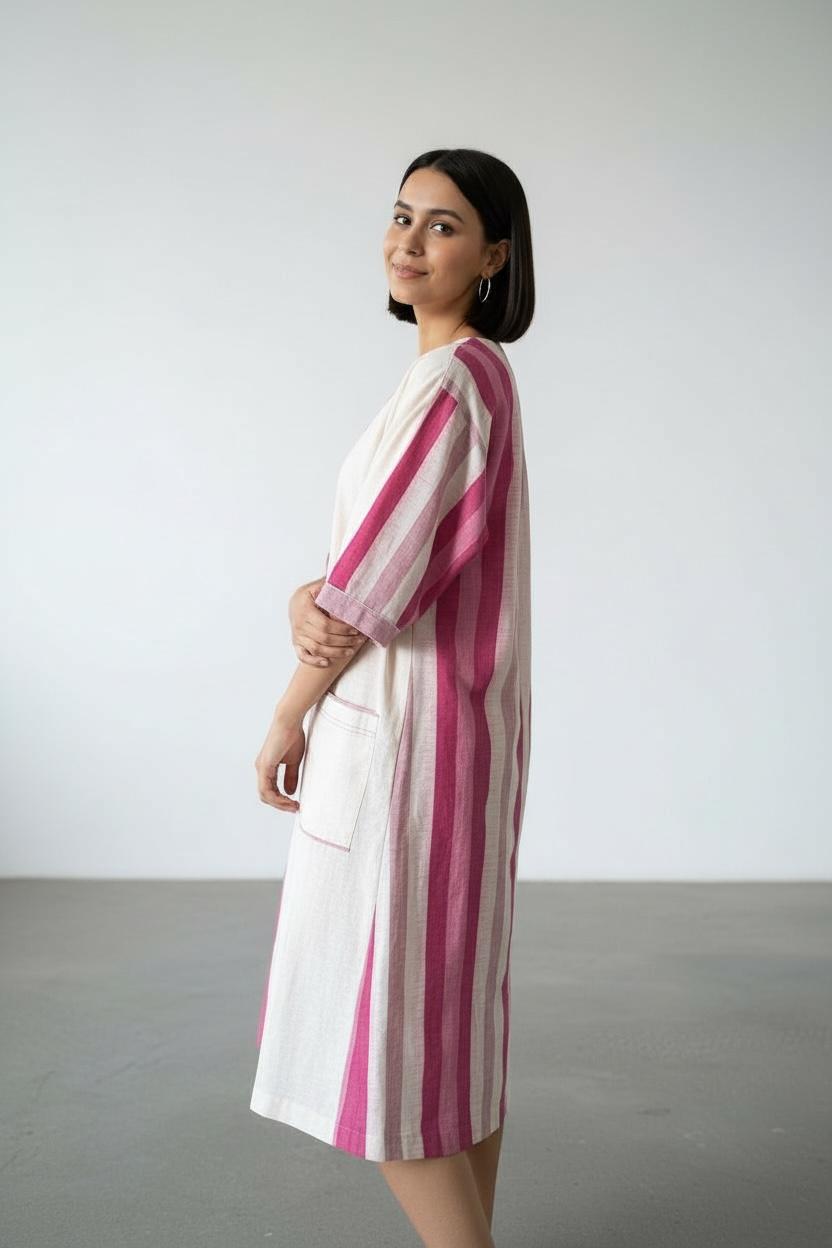 Handloom Ikat pocket Dress