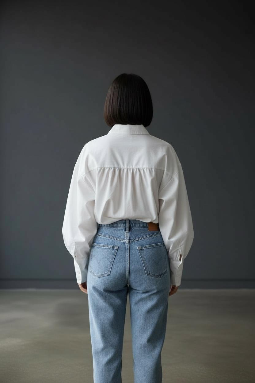 Crisp Off White button down Shirt