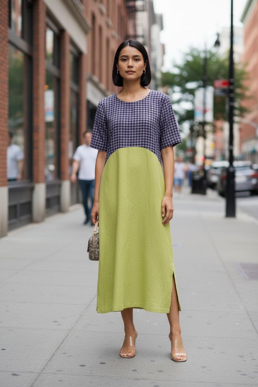 Handloom Checkmate Dress