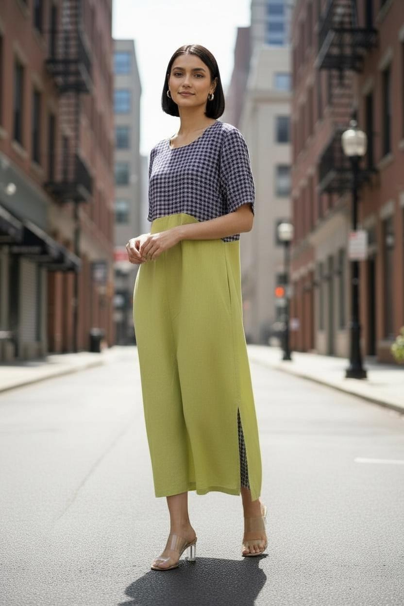 Handloom Checkmate Dress