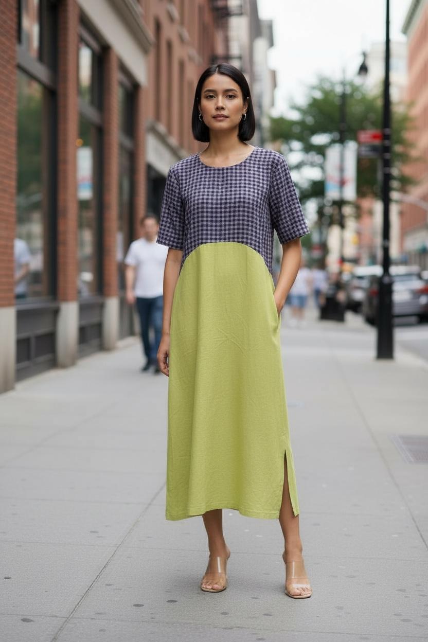 Handloom Checkmate Dress