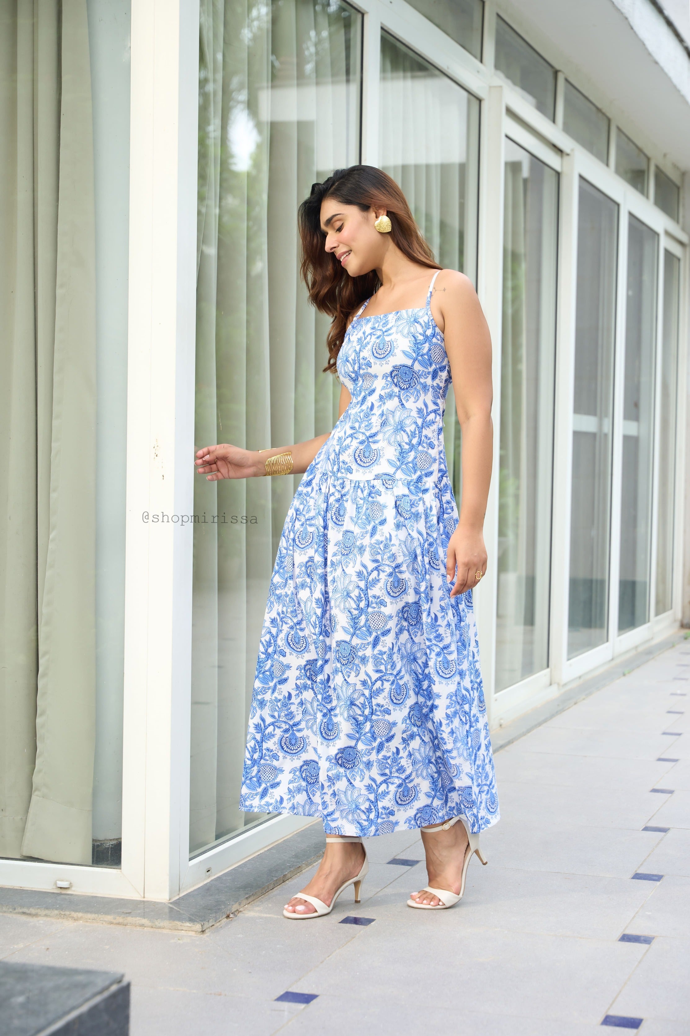 Anjuna Handblock printed Dress