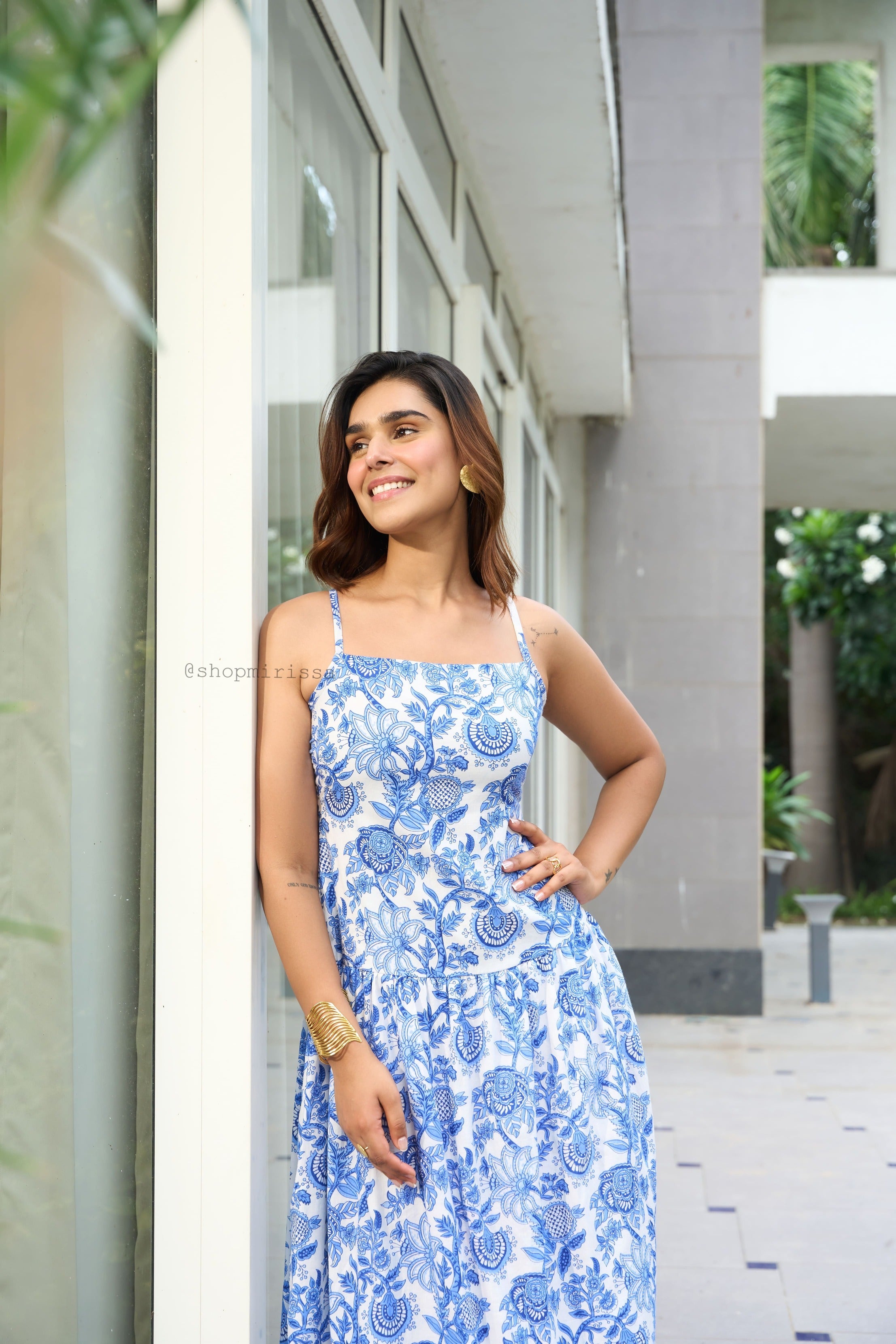 Anjuna Handblock printed Dress